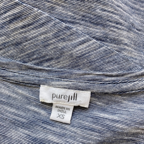 Blue Heather PUREJILL J JILL Cotton Pieced Dress - Picture 5 of 5